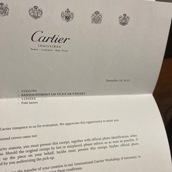 Genuine 18k Gold & Diamond Cartier Time Piece - Picture 8 of 9